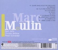 Enthält Titelliste: "01. Silver", "02. Preface", endet mit "10. There Comes a Time". Name: Marc Moulin.