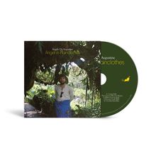 "Angelo De Augustine. Angel in Plainclothes. Auf der Hülle steht ein Mann im Dschungel. CD ist dunkelgrün mit gelbem Motiv."