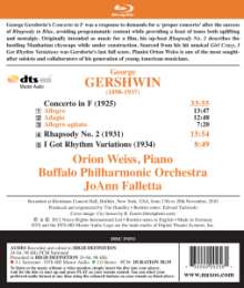 George Gershwin (1898-1937): Klavierkonzert in F, Blu-ray Audio