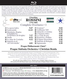 Gioacchino Rossini (1792-1868): Sämtliche Ouvertüren Vol.1 (Blu-ray Audio), Blu-ray Audio