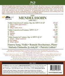 Felix Mendelssohn Bartholdy (1809-1847): Violinkonzert op.64, Blu-ray Audio
