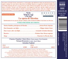 Nicola Vaccai (1790-1848): La sposa di Messina, 2 CDs