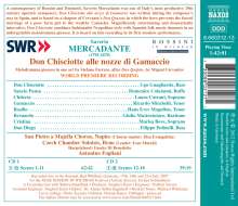 Saverio Mercadante (1795-1870): Don Chisciotte alle nozze di Gamaccio, 2 CDs