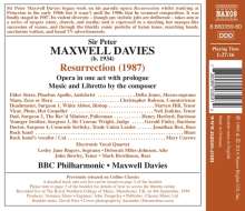 Peter Maxwell Davies (1934-2016): Resurrection, 2 CDs