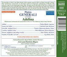 Pietro Generali (1773-1832): Adelina, 2 CDs