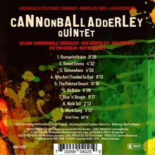 Cannonball Adderley (1928-1975): Liederhalle Stuttgart 1969, CD