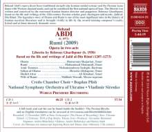 Behzad Abdi (geb. 1973): Rumi, 2 CDs