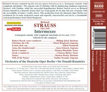 Texte: Richard Strauss "Intermezzo", Deutsche Oper Berlin, rbb kultur, Naxos. Rollen: Robert, Christine, Franzl, Anna, Baron.
