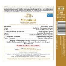 Michele Carafa, Masaniello. Kraków Philharmonic Chorus und Orchestra. Weltpremiere, 1:59:56, CD-Trackliste im Booklet.