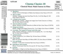 Cinema Classics 10, CD