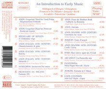 An Introduction to Early Music, CD