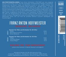 Franz Anton Hoffmeister (1754-1812): Flötenkonzerte Nr.21 &amp; 24, CD