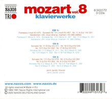 Wolfgang Amadeus Mozart (1756-1791): Naxos Mozart-Edition 8 - Klavierwerke, 3 CDs