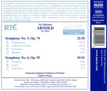 Malcolm Arnold (1921-2006): Symphonien Nr.5 &amp; 6, CD