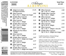 Adagio Albinoni, CD