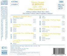 Tomaso Albinoni (1671-1751): Oboenkonzerte op.7 Nr.1-3,8,9, CD