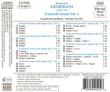 Francesco Geminiani (1687-1762): Concerti grossi op.3 Nr.5 &amp; 6;op.7 Nr.1-6, CD