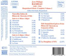 Jean Philippe Rameau (1683-1764): Cembalowerke Vol.2, CD