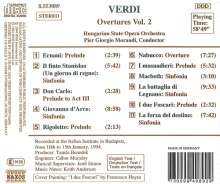 Giuseppe Verdi (1813-1901): Ouvertüren Vol.2, CD