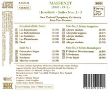 Jules Massenet (1842-1912): Suiten Nr.1-3, CD