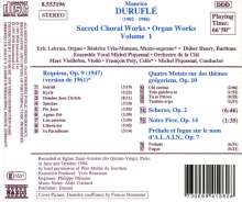 Maurice Durufle (1902-1986): Orgel- &amp; geistliche Chorwerke Vol.1, CD