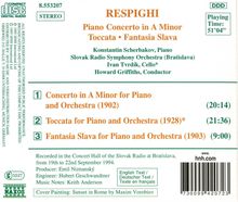 Ottorino Respighi (1879-1936): Klavierkonzert a-moll, CD