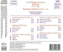 Carl Philipp Emanuel Bach (1714-1788): Symphonien Wq.182 Nr.1-6 "Hamburger", CD