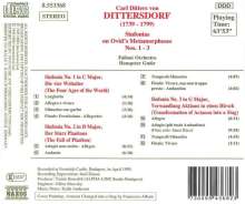 Karl Ditters von Dittersdorf (1739-1799): Symphonien Nr.1-3 nach Ovids "Metamorphosen", CD