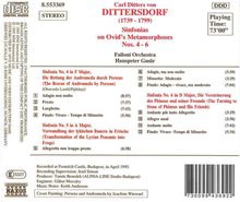 Karl Ditters von Dittersdorf (1739-1799): Symphonien Nr.4-6 nach Ovids "Metamorphosen", CD
