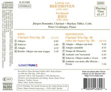 Ferdinand Ries (1784-1838): Trio für Klarinette,Cello &amp; Klavier op.28, CD