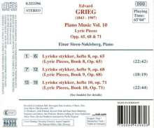 Edvard Grieg (1843-1907): Klavierwerke Vol.10, CD