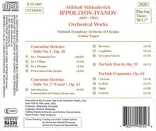 Michail Ippolitow-Iwanow (1859-1935): Kaukasische Skizzen Nr.1 &amp; 2(opp.10 &amp; 42), CD