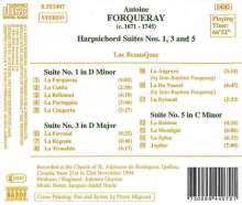 Antoine Forqueray (1671-1745): Suiten für Cembalo Nr.1,3,5, CD