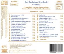 Joseph Payne - Buxheimer Orgelbuch Vol.3, CD