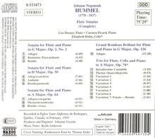 Johann Nepomuk Hummel (1778-1837): Flötentrio op.78, CD