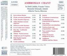 Ambrosian Chant, CD