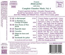 Francis Poulenc (1899-1963): Sämtliche Kammermusik Vol.4, CD