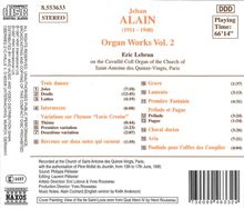 Jehan Alain (1911-1940): Sämtliche Orgelwerke Vol.2, CD