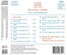 Gabriel Faure (1845-1924): Barcarolles Nr.1-13, CD