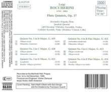 Luigi Boccherini (1743-1805): Flötenquintette op.17 Nr.1-6 (G.419-424), CD