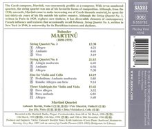 Bohuslav Martinu (1890-1959): Streichquartette Nr.3 &amp; 6, CD