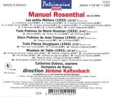 Manuel Rosenthal (1904-1994): Musique de Table, CD