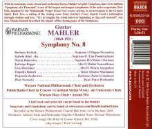 Gustav Mahler (1860-1911): Symphonie Nr.8, 2 CDs