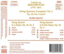 Ludwig van Beethoven (1770-1827): Streichquartette Nr.5 &amp; 6, CD