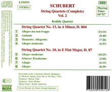 Franz Schubert (1797-1828): Streichquartette Nr.10 &amp; 13, CD