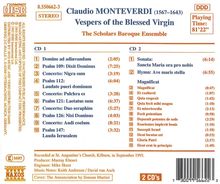 Claudio Monteverdi (1567-1643): Vespro della beata vergine, 2 CDs