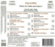 Niccolo Paganini (1782-1840): Werke für Violine &amp; Gitarre Vol.1, CD