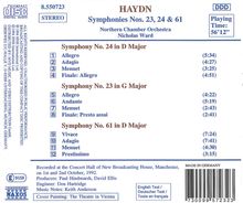 Joseph Haydn (1732-1809): Symphonien Nr.23,24,61, CD