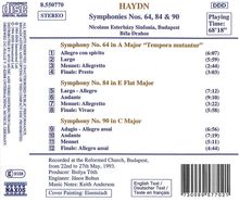 Joseph Haydn (1732-1809): Symphonien Nr.64,84,90, CD