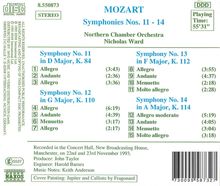 Wolfgang Amadeus Mozart (1756-1791): Symphonien Nr.11-14, CD